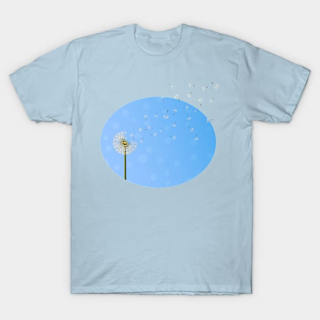 dandelion seed escape T-Shirt by psychoshadow